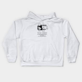 born to die world is a fuck but elden ring Kids Hoodie